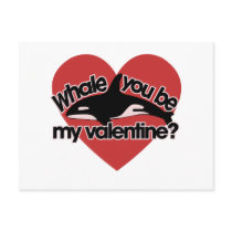 De walvis u is mijn Valentijnskaart