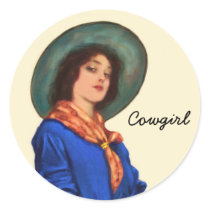 De westelijke Stickers van de Vrouw van de Veedrij