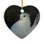 De witte duif is een symbool van vrede kerst ornamenten
