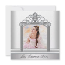 De witte Witte Foto Zoete Quinceanera van de Tiara