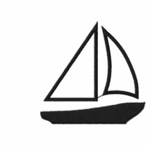 De zeilboot-geborduurde Lange Koker van het Polo v