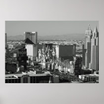 De Zwart-witte Foto van Las Vegas Posters