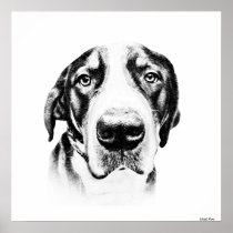 DE ZWITSERSE HOND VAN DE BERG PRINT