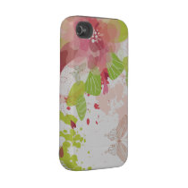 Decor 16 van de bloem geval-Partner Geval Tough Iphone 4 Cover