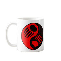 Draag Klauw Yin Yang Koffie Mok