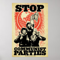 Druk van de Partijen van het einde de Communistisc