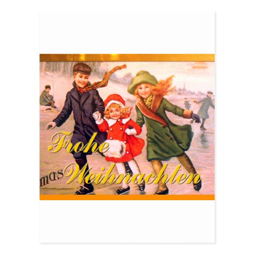 Duitse Kerstkaart Frohe Weihnachten Wens Kaart | Zazzle