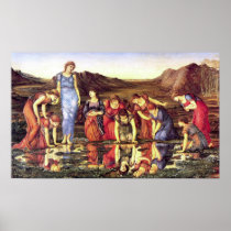 Edward Burne-Jones de Spiegel van het Poster van h