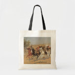 Een streepje voor Hout door Remington, Vintage Cow Draagtas
