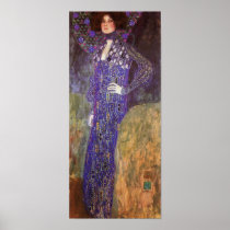 Emilie Floege door: Gustav Klimt Poster