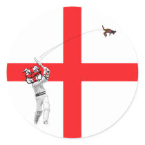 Engelse vlag ronde sticker