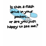 flash drive or happy to see me t shirt