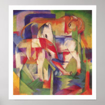 Franz Marc - Olifant, paard, vee, de winterPoster
