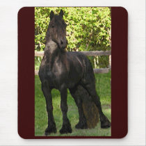 Friesian Geschilderde Mousepad Muis Mat
