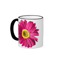 Fuchsiakleurig Daisy Flower Customizable Mokken