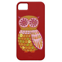Funky Leuke Retro iPhone 5 van de Uil Geval door C