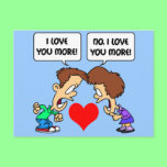 funny I love you Postcards