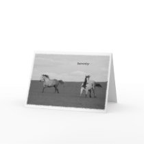 Galopperende Paarden in de Kaart van de Groet van 