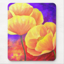 Geel het Schilderen van de Bloem van de Papaver Ar