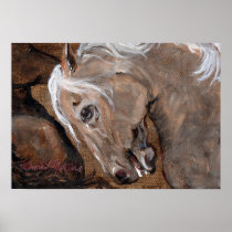 Geest van het Mustang Gedrukte Canvas Plaat