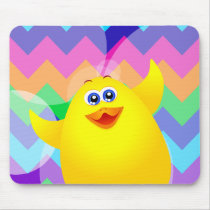 Grappig kuiken, mousepad