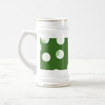 Groen en wit spotty patroon koffie bekers