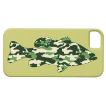 Groene Bas Visserij Camo iPhone 5 Cases