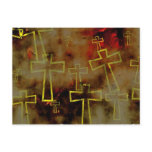 Grunge Cross Post Cards