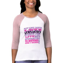 Gymnastiek Levend, Liefde, de Kleding van het Gelu T-shirt