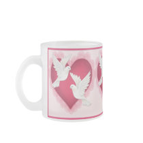 Hart en Duiven - Roze