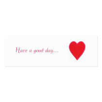 Heb een goede dag. , geeft de rode hartgift, kaart