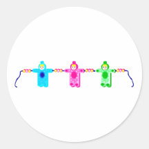 Het baby vormde parelarmband ronde sticker