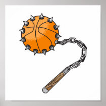 het basketbal ranselt foelie posters