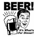 Het bier het is wat voor Diner is