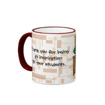 Het bord van het Leven Koffie Bekers