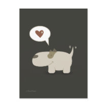 Het briefkaart van de Liefde van de hond