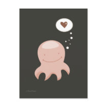 Het briefkaart van de Liefde van de octopus