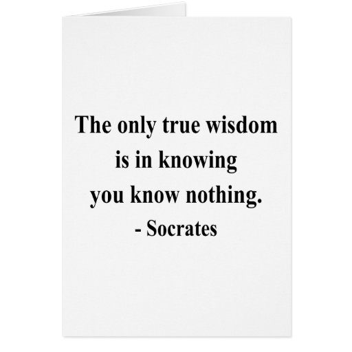 Het Citaat van Socrates 3a Kaart Zazzle