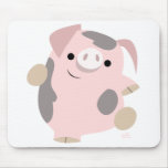 Het dansen het Varken van de Cartoon mousepad