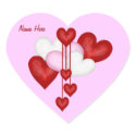 Het Decor van het hart zazzle_sticker
