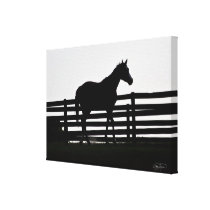Het eind van het Verpakte Paard van Georgië van de Canvas Afdrukken