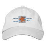 Het Embleem van de zeester geborduurde petten