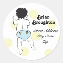 Het Etiket van het Adres van de Bodem van de Jonge Stickers