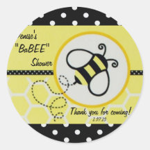 Het Etiket van het Baby shower van de Bij van het  Sticker