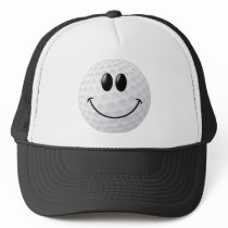 Het Gezicht van Smiley van de golfbal Petten Met Netje