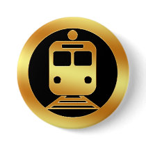 Het gouden Symbool van de Metro