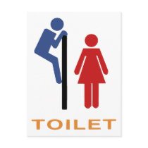 Het grappige Teken van het Toilet