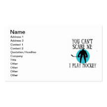 Het hockey u kan niet me doen schrikken T-shirts e Visitekaartjes