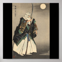 Het Japanse Schilderen van de Strijder. Circa 1922 Print