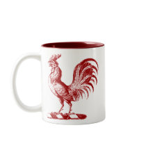 Het koninklijke Rood van de Haan Koffie Beker
